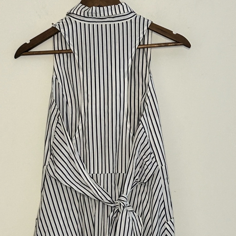 Marled Reunited Clothing Striped Wrap Midi Dress Size M - Picture 6 of 7
